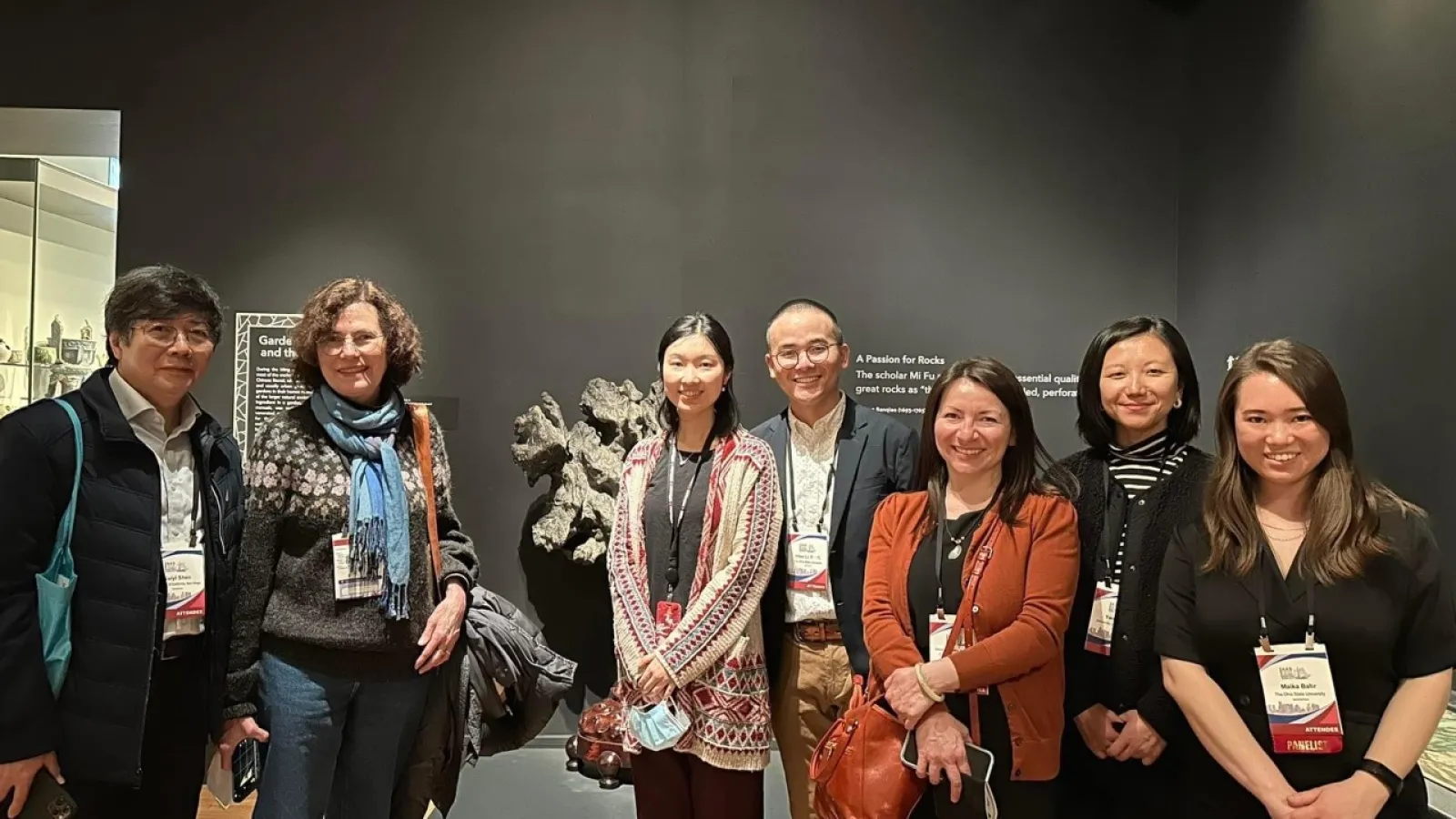 group standing together at Boston MFA