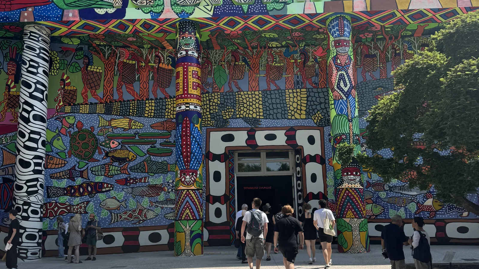 The exterior of a building at the 60th Venice Biennale