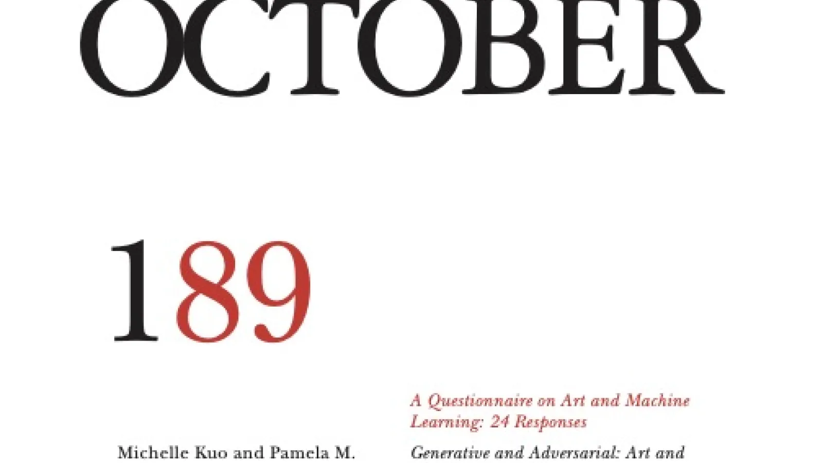 a flyer that says October 189 in bold text
