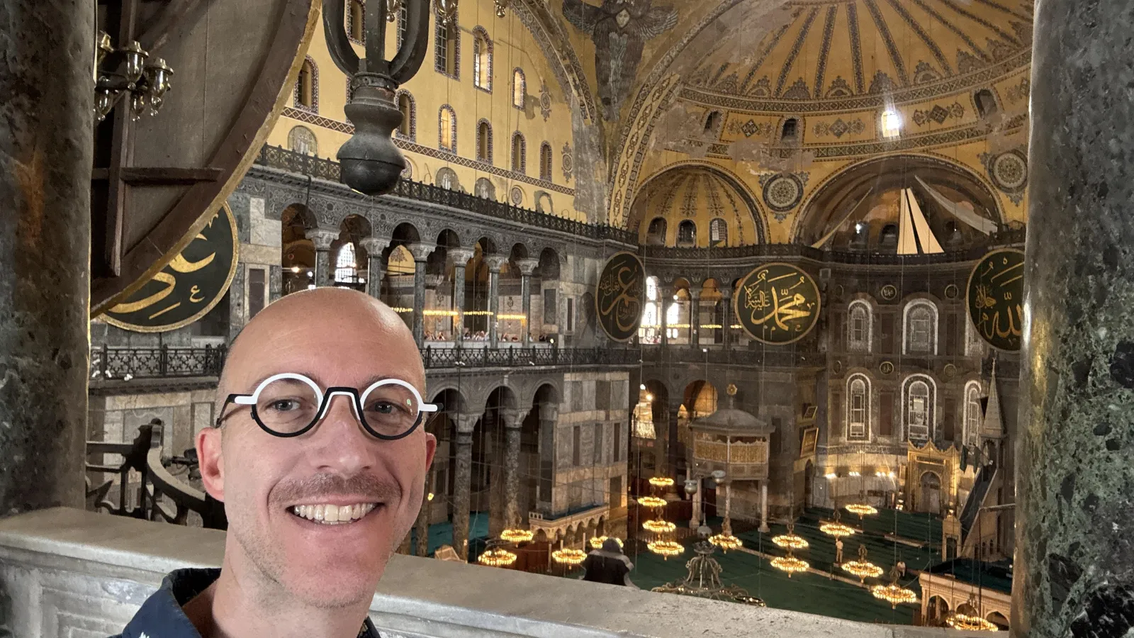 Karl Whittington at Hagia Sophia